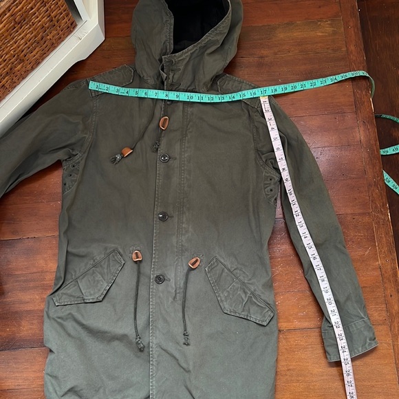 J. Crew Fishtail Parka in Hunter Green 100% Cotton - Picture 11 of 16